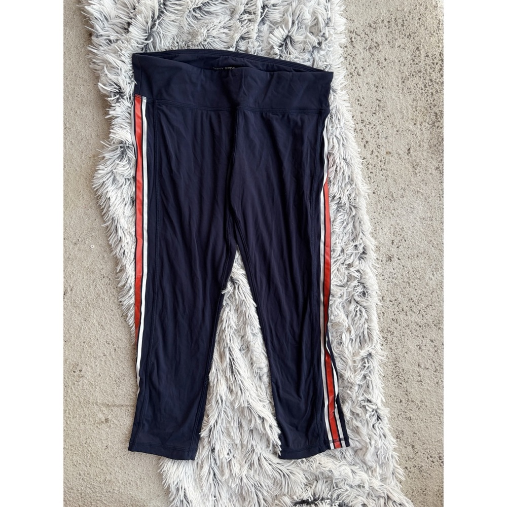 Tory Burch Sport‎ 7/8 Cropped Leggings Side Stripe